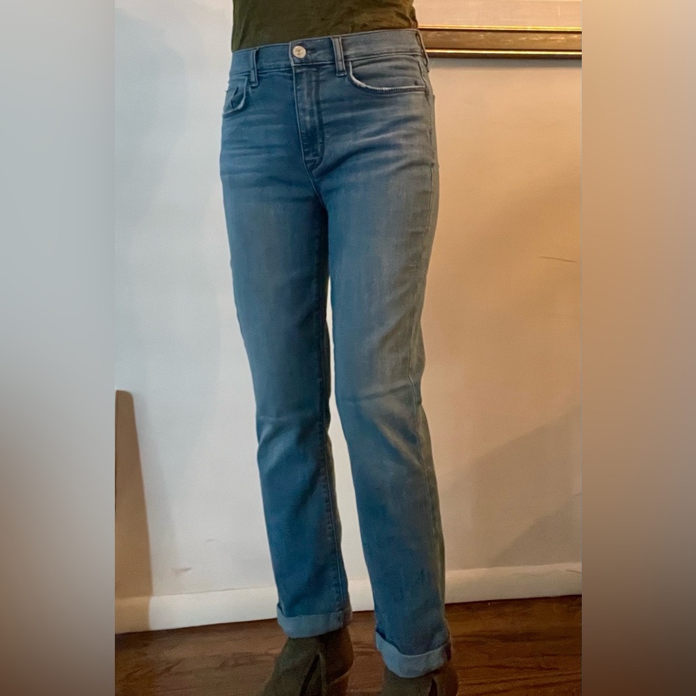 Hudson Blair High Rise Cropped Straight Jeans sz 27